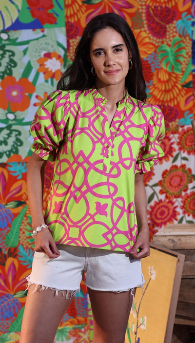 LACE LOOPS AMY Top